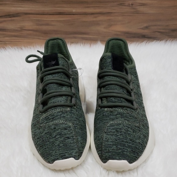 New Adidas Tubular Green Running Sneakers - Picture 2 of 8